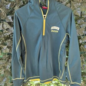 Colosseum Gray and Yellow Quarter-Zip Pullover